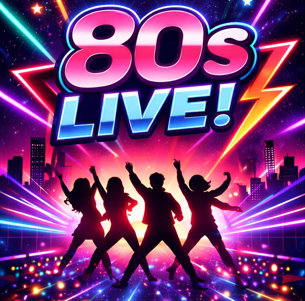 80s Live Concert Graphic